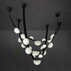Dew Drops Alabaster Chandelier Chandelier