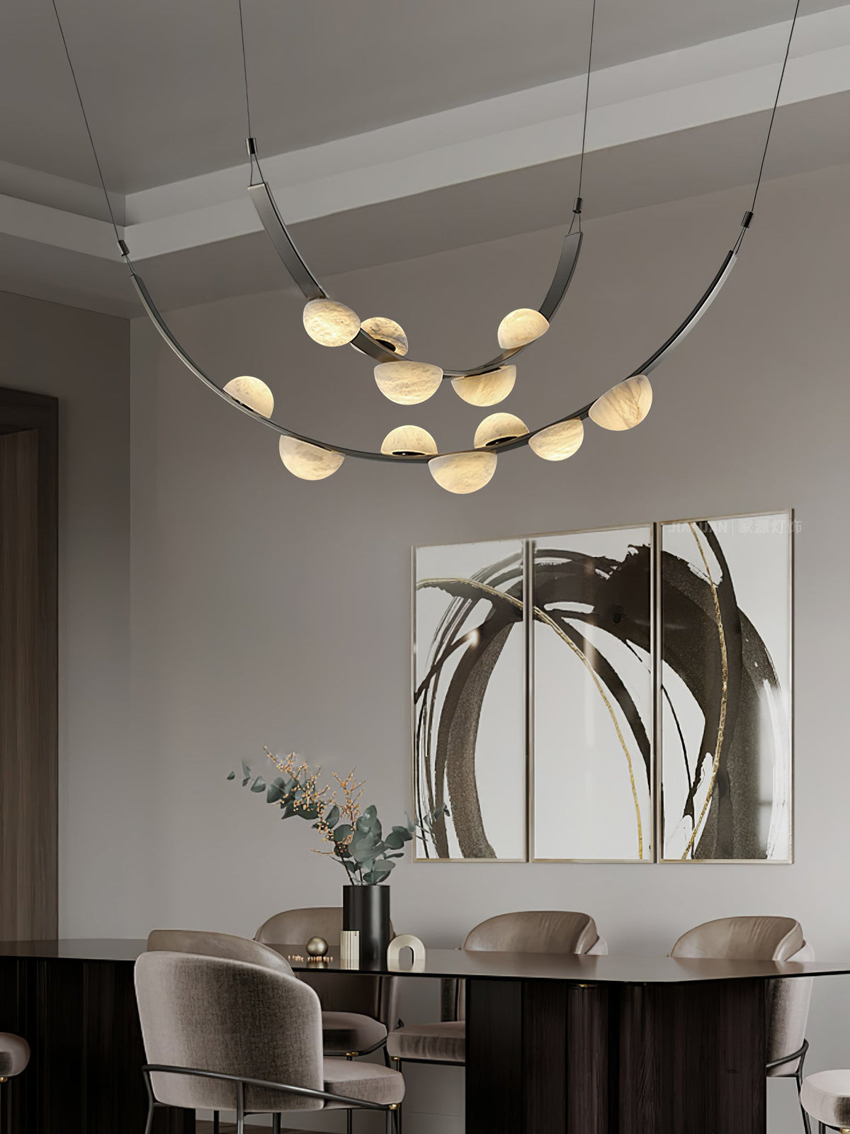 Dew Drops Alabaster Chandelier Chandelier