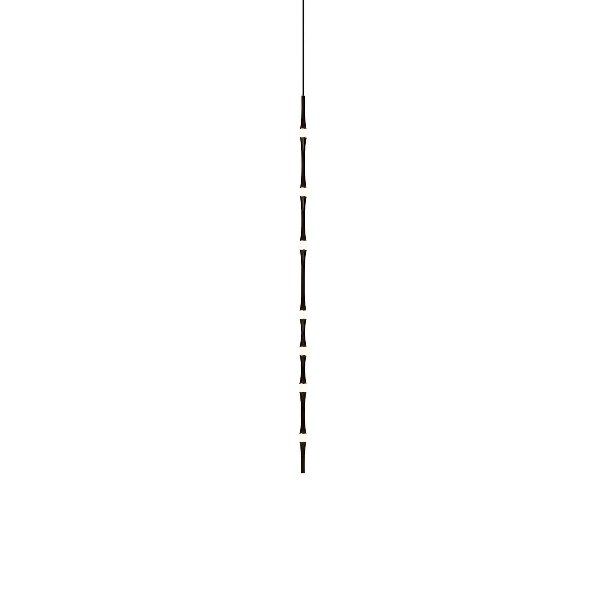Dew Explores Pendant Light Vertical 7 heads ∅ 2.2″ x H 51.2″ / Dia 5.5cm x H 130cm / Black / Warm White Pendant light