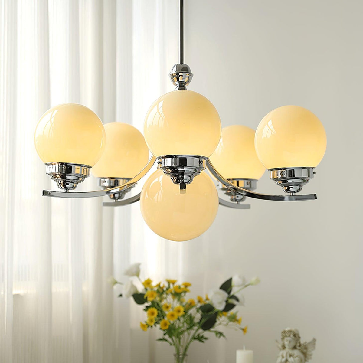 Dewdrop Globe Chandelier Chandelier