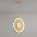 Dix Heures Pendant Light Vertical: ∅ 17.7″ x H 17.7″ / Dia 45cm x H 45cm / Gold / Warm Light Pendant light