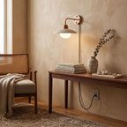 Dome Arm Plug-in Wall Lamp