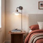 Dome Arm Plug-in Wall Lamp