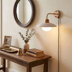 Dome Arm Plug-in Wall Lamp