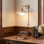 Dome Arm Plug-in Wall Lamp