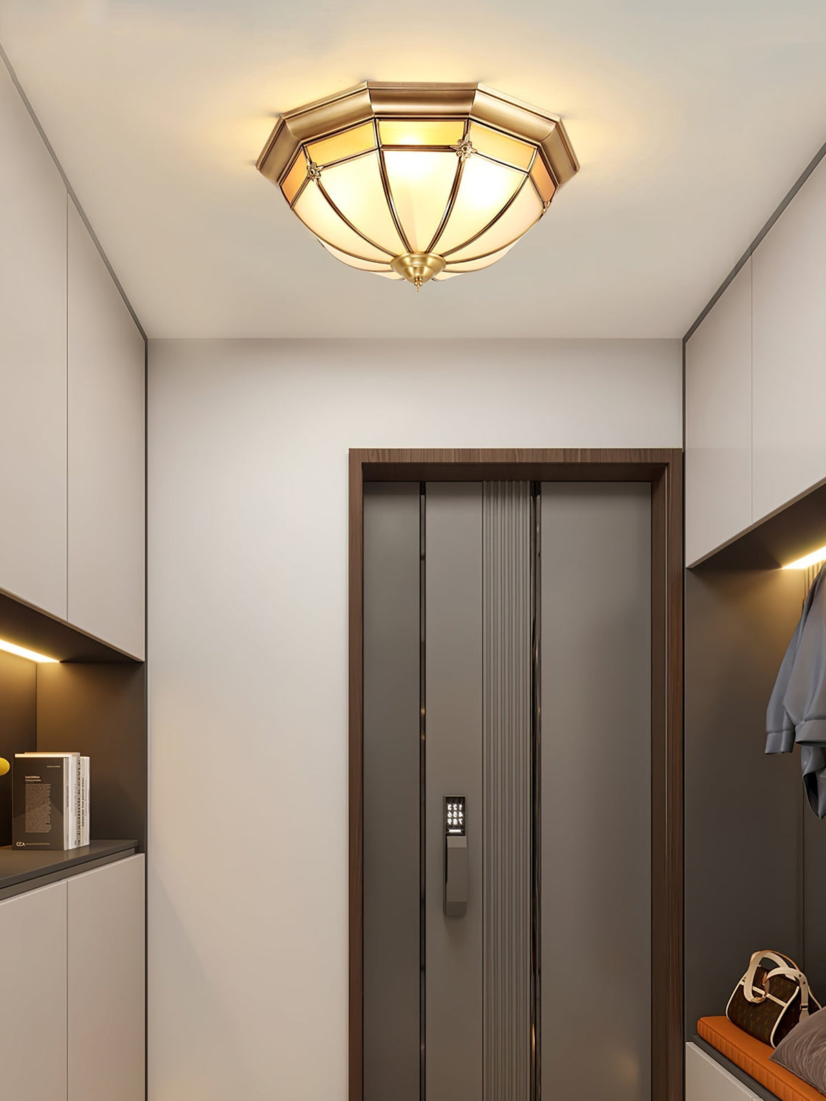 Dome Brass Flush Ceiling Lamp Ceiling lamp