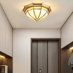 Dome Brass Flush Ceiling Lamp Ceiling lamp