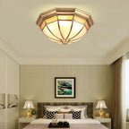 Dome Brass Flush Ceiling Lamp Ceiling lamp