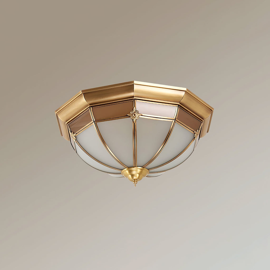 Dome Brass Flush Ceiling Lamp Ceiling lamp