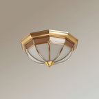 Dome Brass Flush Ceiling Lamp Ceiling lamp