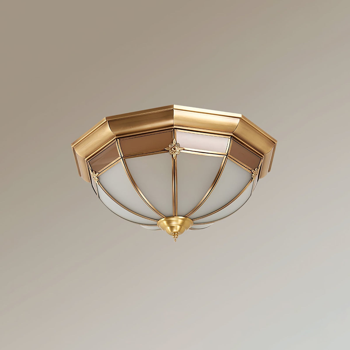 Dome Brass Flush Ceiling Lamp Ceiling lamp