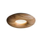 Donut Wood Ceiling Light ∅ 31.5’’ x H 4.3’’ / Wood Color / Warm Light Ceiling lamp