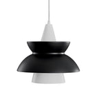 Doo Wop Pendant Lamp ∅ 11.2″ x H 10.4″ / Dia 28.5cm x H 26.5cm / Black & White Pendant light