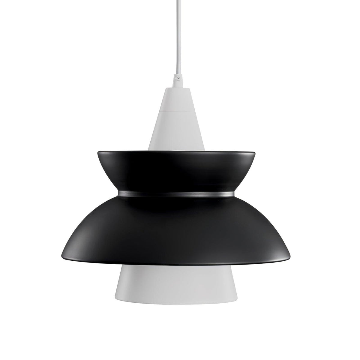 Doo Wop Pendant Lamp ∅ 11.2″ x H 10.4″ / Dia 28.5cm x H 26.5cm / Black & White Pendant light