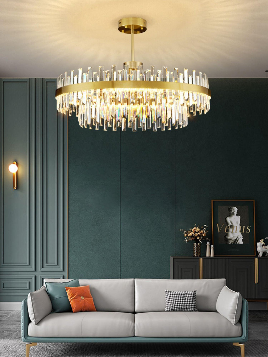 Drum Glass Chandelier Chandelier