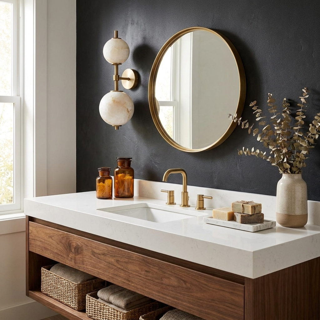 Duet Alabaster Wall Sconce