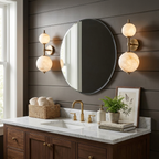 Duet Alabaster Wall Sconce