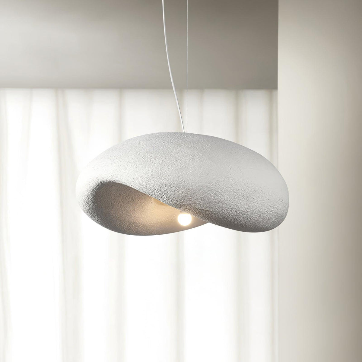 Dunia Pendant Lamp ∅ 31.5″ x H 13″ / Dia 80cm x H 33cm / White Pendant light