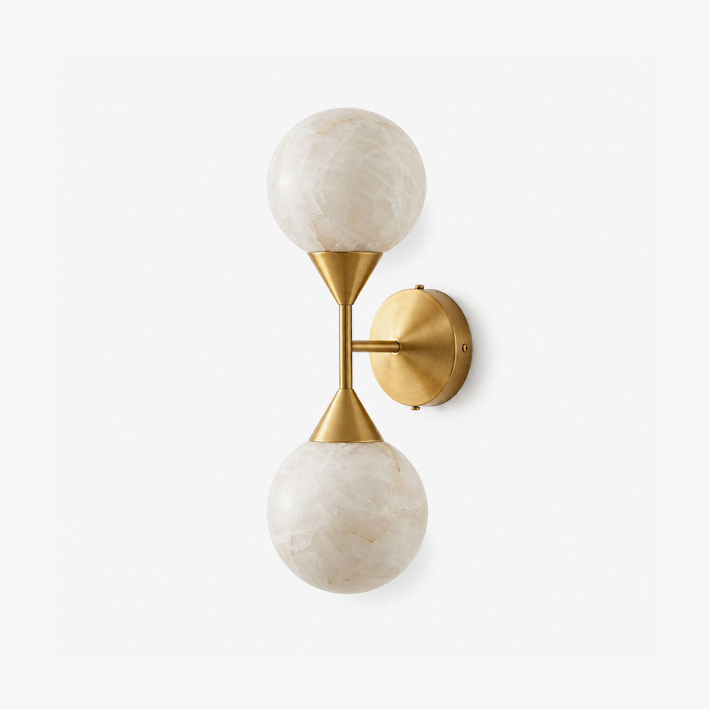 Duolune Alabaster Up Down Wall Sconce