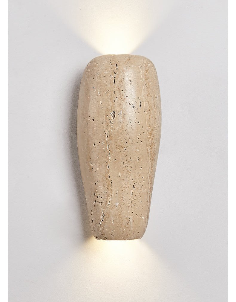Earthy Stone Wall Sconce