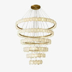 Ecliptica Spiral Alabaster Chandelier