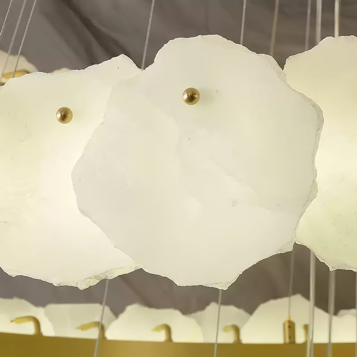 Ecliptica Spiral Alabaster Chandelier