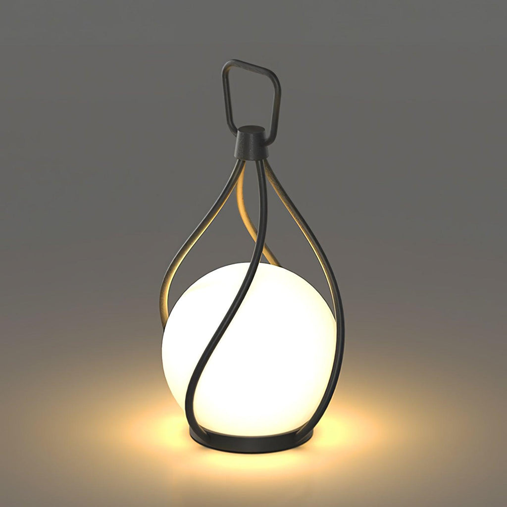 Crescent Orb Lantern Rechargeable Table lamp