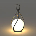 Crescent Orb Lantern Rechargeable Table lamp