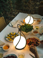 Crescent Orb Lantern Rechargeable Table lamp