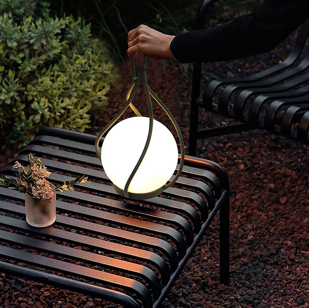 Crescent Orb Lantern Rechargeable Table lamp