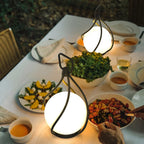 Crescent Orb Lantern Rechargeable Table lamp