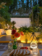 Crescent Orb Lantern Rechargeable Table lamp