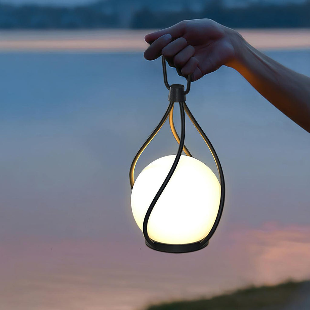 Crescent Orb Lantern Rechargeable Table lamp