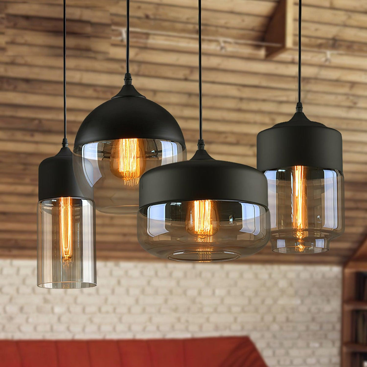 Crescent Quartet Pendant Lamp