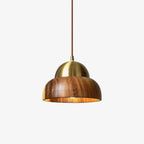 Edmund Pendant Light ∅ 7.9″ x H 5.9″ / Dia 20cm x H 15cm / Brass＆Walnut color Pendant light