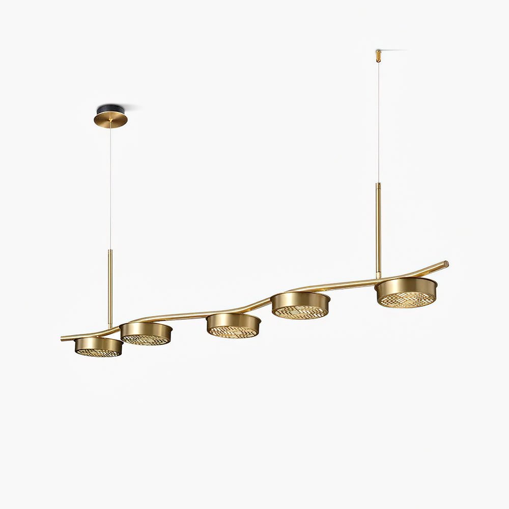 Alta Linear Brass Chandelier