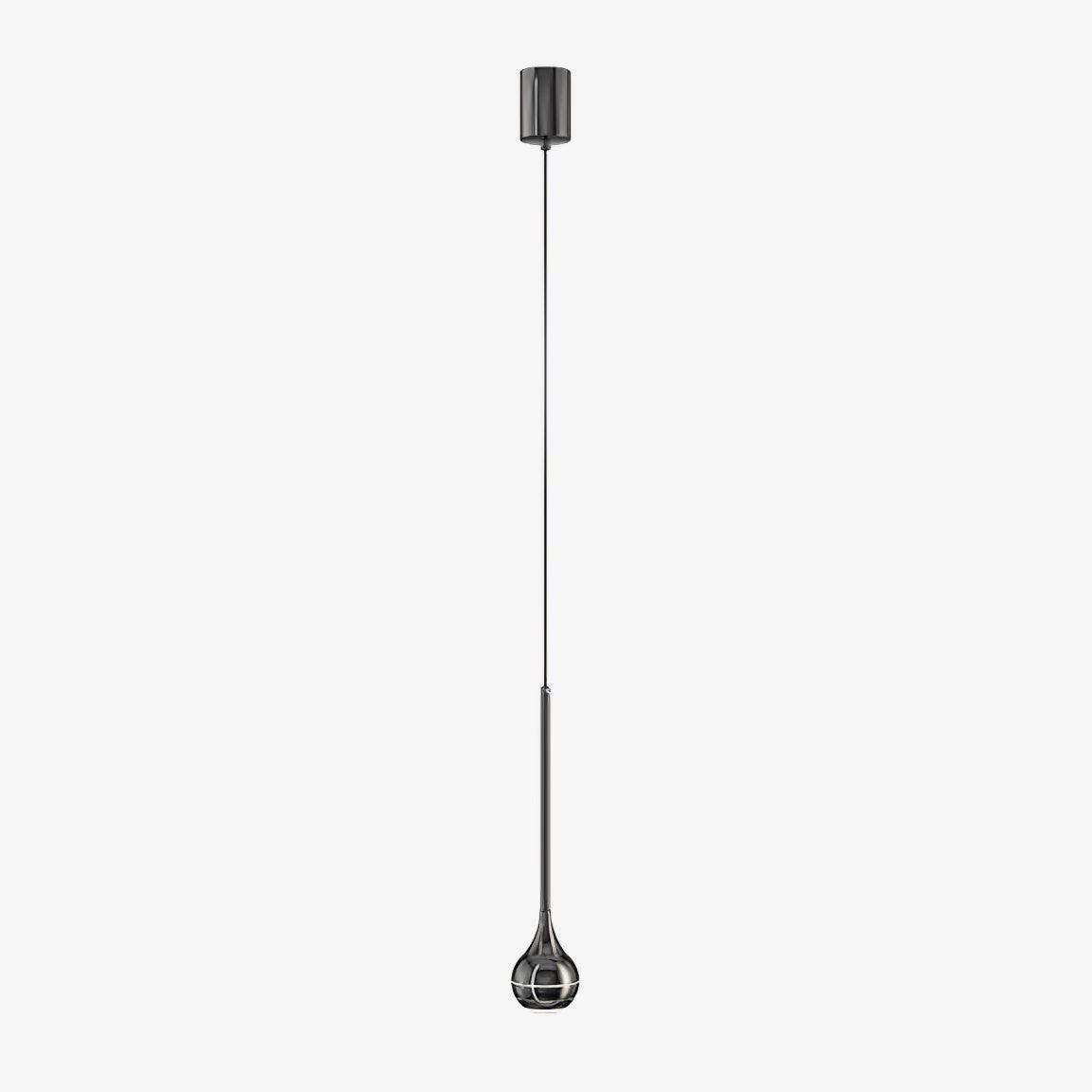 Elie Pendant Lamp ∅ 3.1″ x H 59″ / Dia 8cm x H 150cm / Black / Warm Light Pendant light