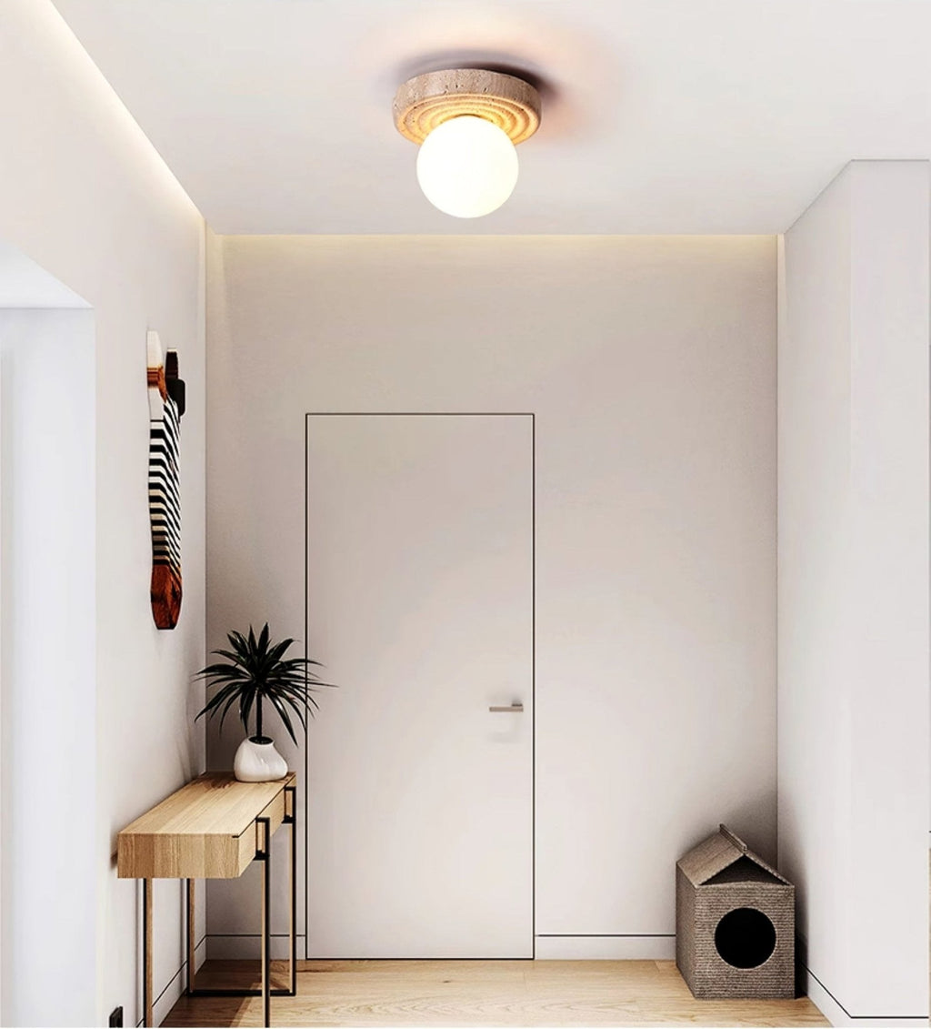 Elira Travertine Ceiling Light