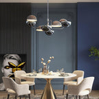 Elisabeth Penta Chandelier ∅ 31.5 x H 39″ / Dia 80cm x H 100cm / Black Chandelier