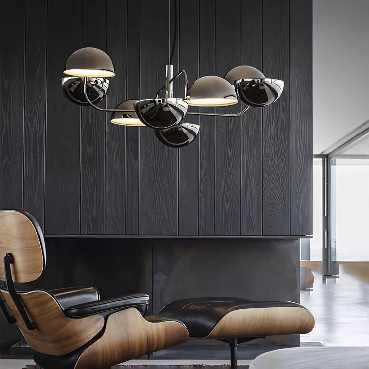 Elisabeth Penta Chandelier ∅ 31.5 x H 39″ / Dia 80cm x H 100cm / Black Chandelier