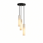 Elongated Alabaster Cluster Pendant Lamp
