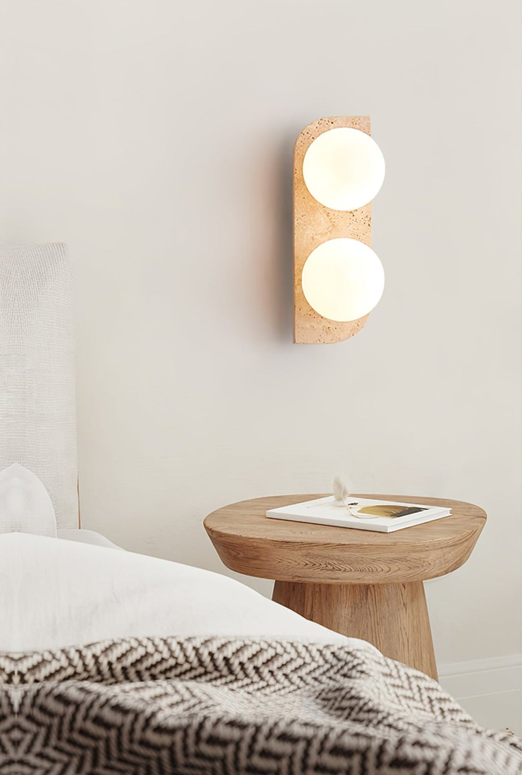 Elysian Travertine Wall Light