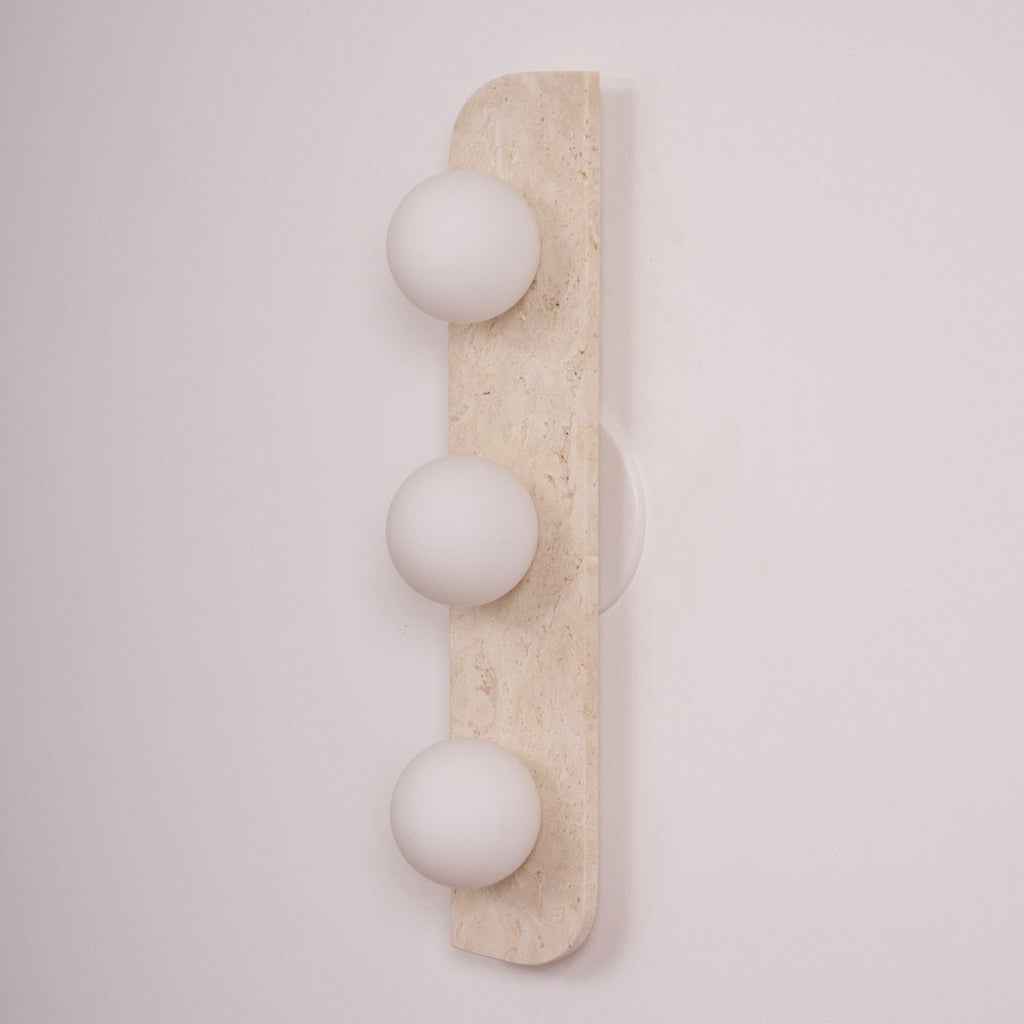 Elysian Travertine Plug-in Wall Light