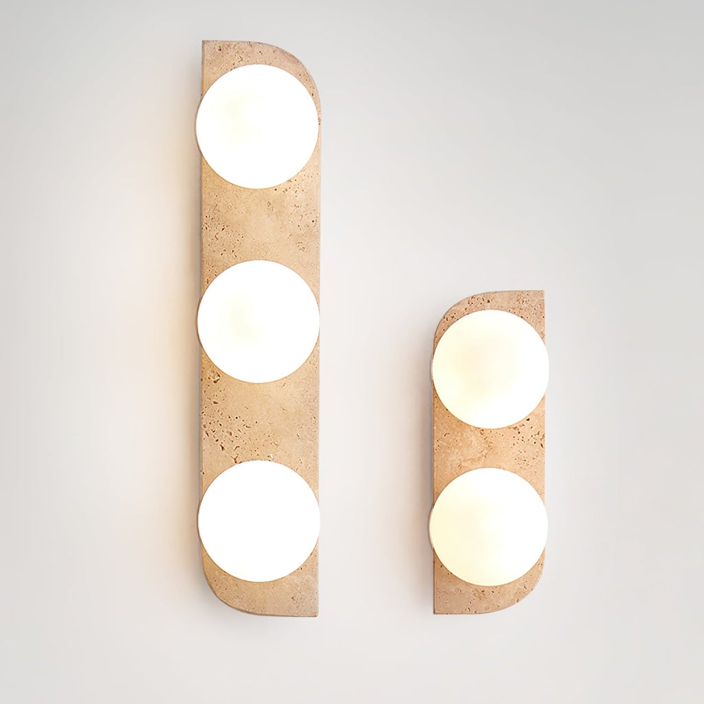 Elysian Travertine Plug-in Wall Light