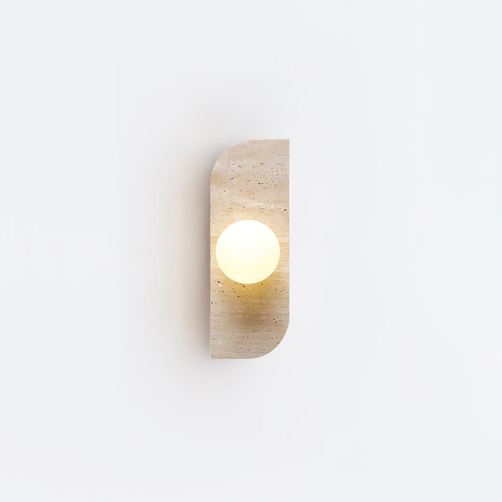 Elysian Travertine Plug-in Wall Light