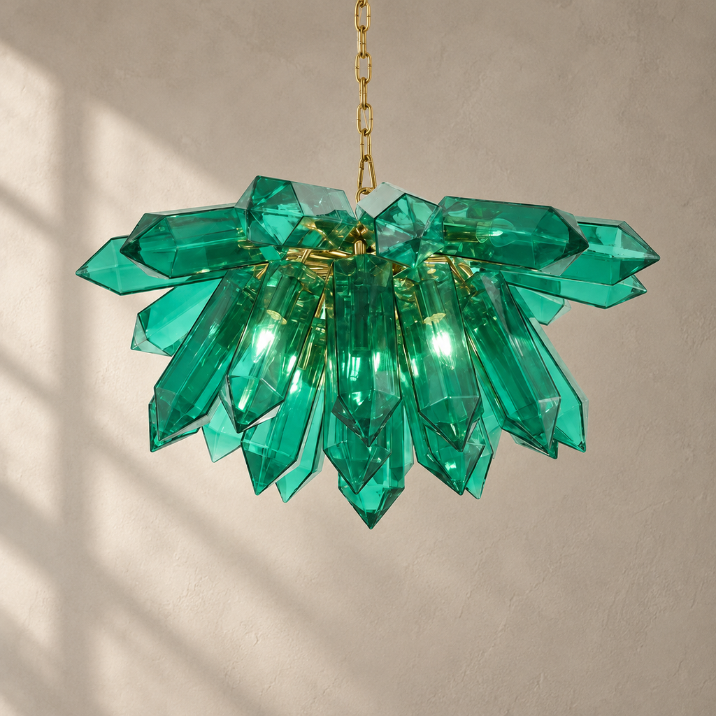 Emerald Crystal Chandelier