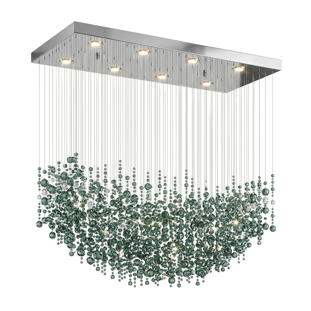 Emerald Rainfall Crystal Customize Chandelier