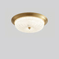 Emily Ceiling Light ∅ 15.7″ x H 5.9″ / Dia 40cm x H 15cm / Brass & White / Warm Light Ceiling lamp