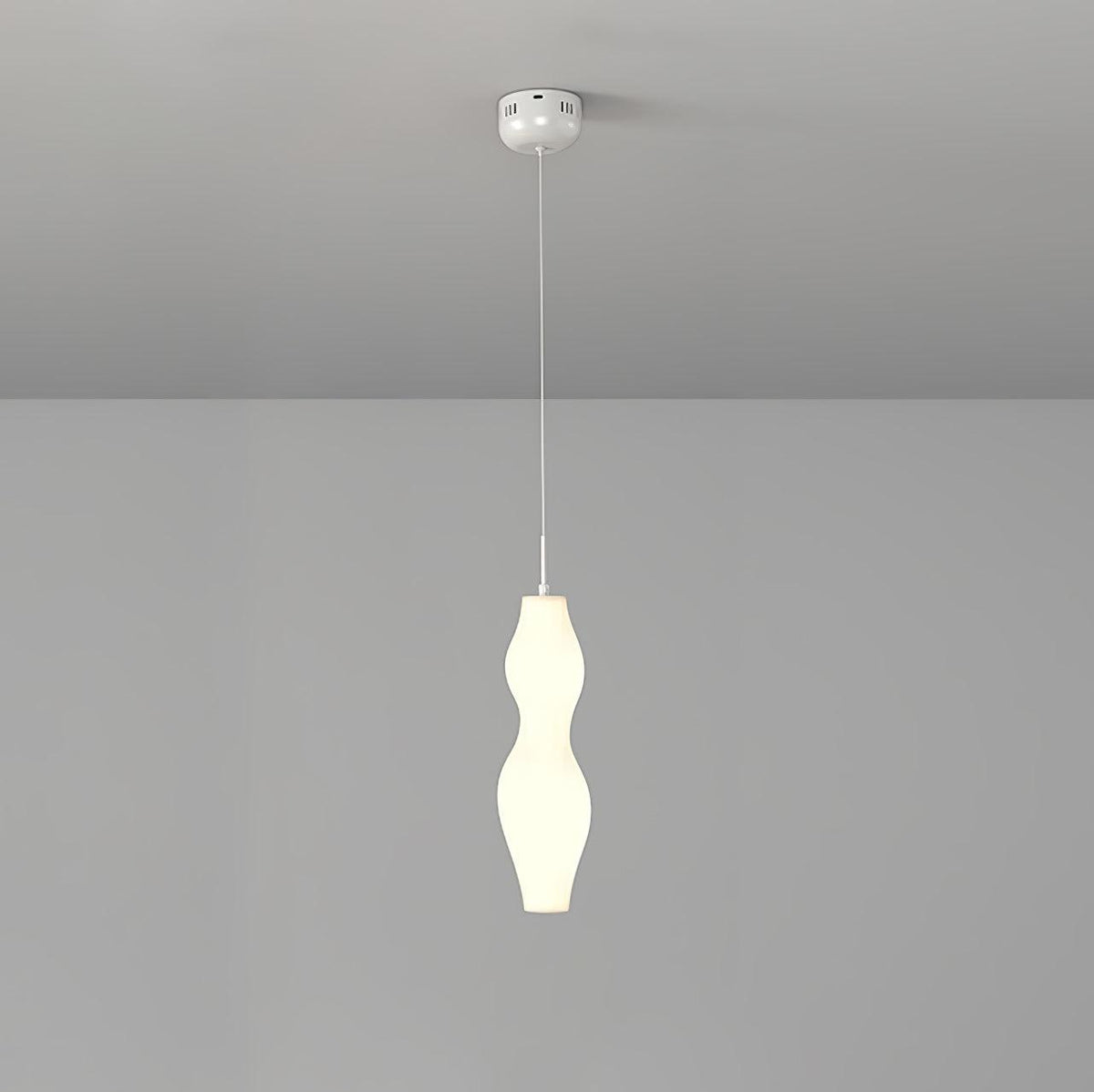 Empirico Pendant Lamp ∅ 6.3″ x H 19.7″ / Dia 16cm x H 50cm / White / Warm Light Pendant light