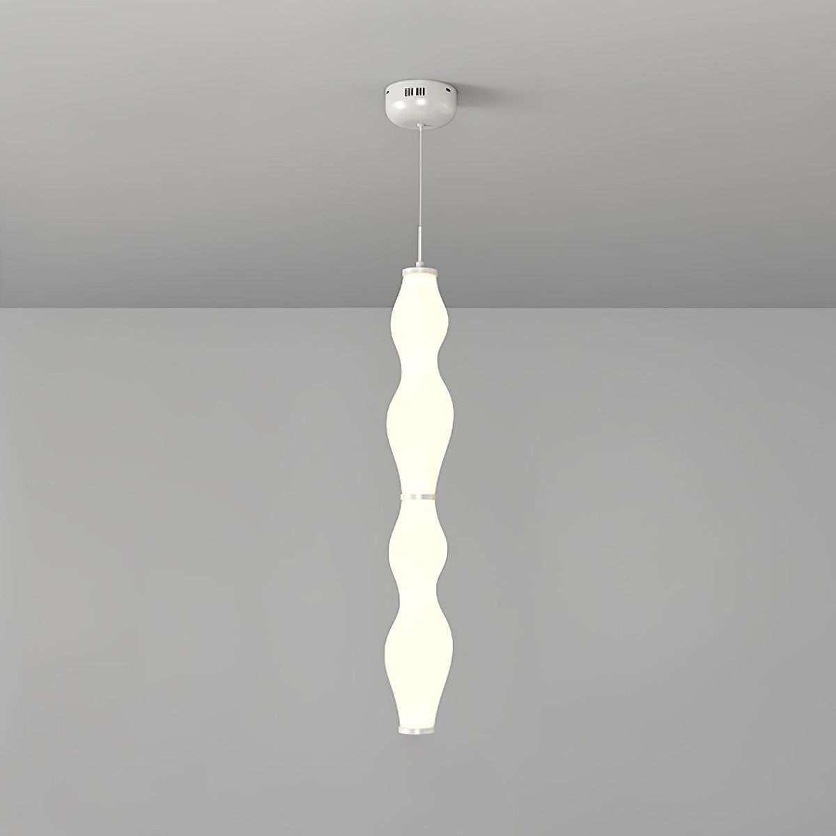 Empirico Pendant Lamp ∅ 6.3″ x H 39.4″ / Dia 16cm x H 100cm / White / Warm Light Pendant light